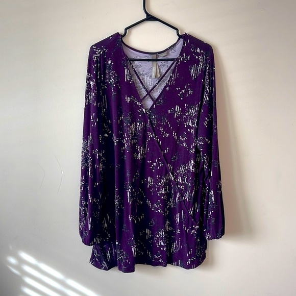 Penningtons Tops - Penningtons Joy is contagious purple tunic